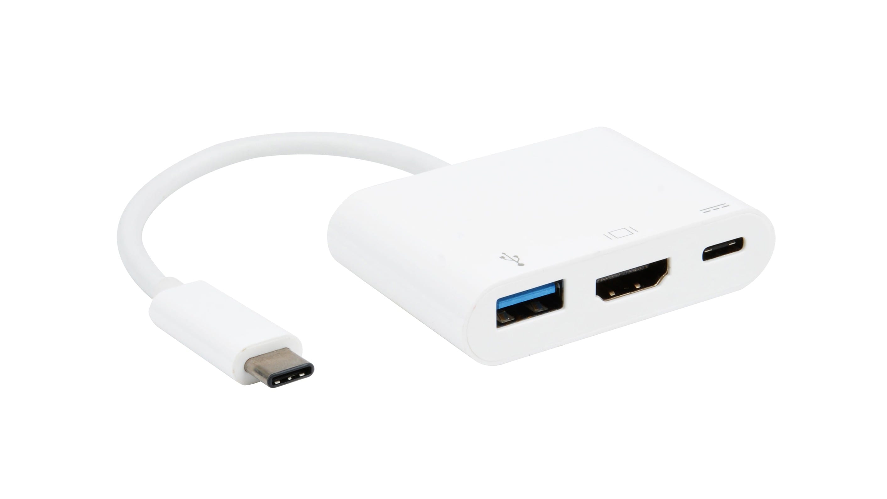 Erard - Convertisseur USB 3.2 gen 1 - C M vers HDMI+USB C+USB A F - plug & play - 15cm