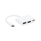Erard - Convertisseur USB 3.2 gen 1 - C M vers HDMI+USB C+USB A F - plug & play - 15cm