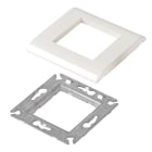 Erard - Support 2 modules - 1 support + 1 cadre - compatible LEGRAND - 80x80 mm