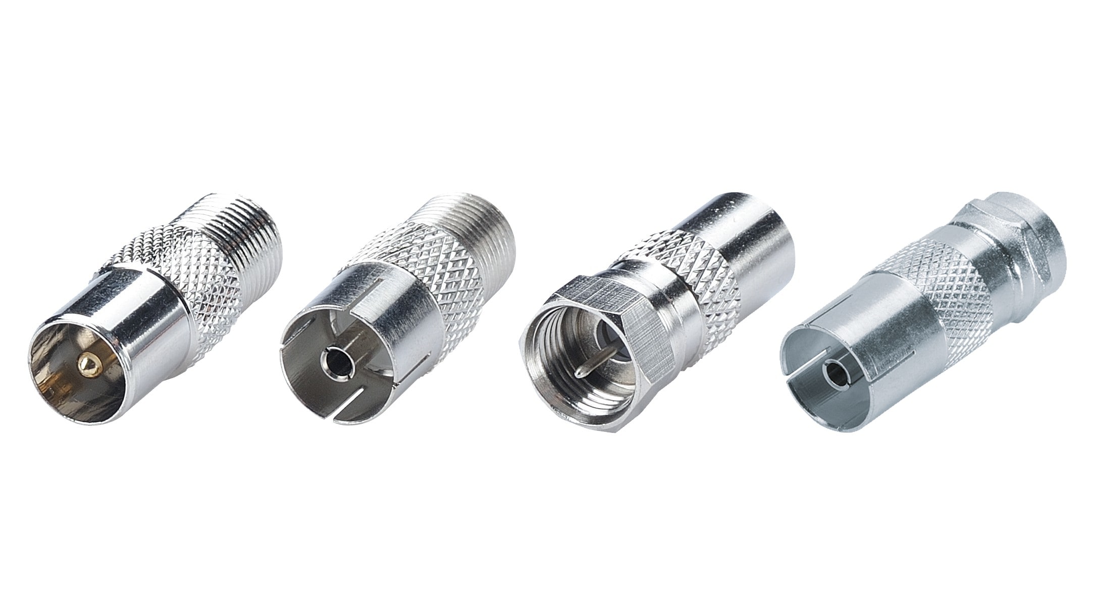 Erard - Kit adaptateurs TV-SAT - réf. 5742 + 5743 + 5745 + 5749 - nickel
