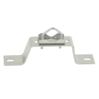 Erard - 1 Paire de fixations murales pour mâts, déport 9 cm sans contreplaque, Zinc bleu
