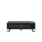 Erard - NAGA meuble TV fermé 1400 Carbon, avec chargeur 4 USB et chargeur QI (induction)