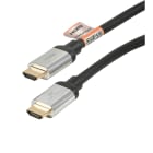 Erard - Cordon HDMI 2.0b A M/M - certif PREMIUM - 2m - 4K/60ips - prises chrome - OR
