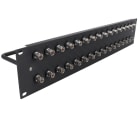 Erard - Panneau de brassage  - acier 1,2mm -  16 traversées NEUTRIK BNC FF HD 1U - noir