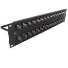 Erard - Panneau de brassage - acier 1,2mm - 16 traversées NEUTRIK BNC FF HD 1U - noir