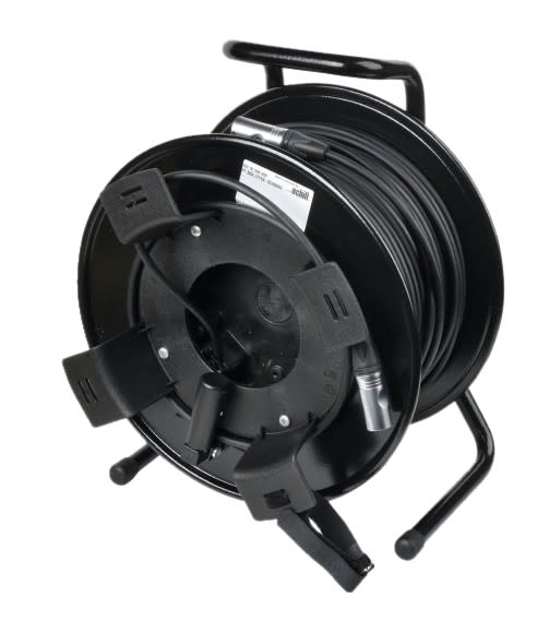 Erard - Enrouleur métal RJ45 cat 7a S/FTP MM - gaine PUR - connecteurs NEUTRIK - 100m