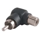 Erard - Adaptateur 1 RCA Mâle / 1 RCA Fem coudé à 90°