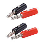 Erard - Kit de 4 fiches bananes à visser 2 coloris