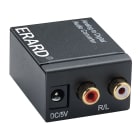 Erard - Convertisseur 2 RCA F vers Toslink F et 1 RCA F - plug & play
