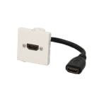 Erard - Plastron - 0m10 - câblé 2 modules - HDMI + raccord F - 4K/60ips - 2.0 -