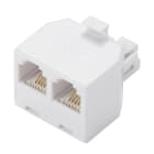 Erard - Adaptateur RJ45 M / 2 x RJ45 F - pour doubler une ligne téléphonique