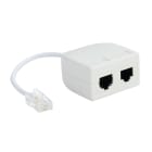 Erard - Filtre ADSL RJ45 M / 2 x RJ45 F - sortie tél (non filtrée) ADSL (filtrée) - 0m10