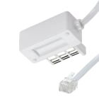 Erard - Cordon RJ11 - 3m - M / prise T M - haut-débit ADSL - gaine pvc plate banche