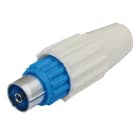 Erard - Prise TV 9.52 mm F à monter - pour câbles 17 et 19 VATC - nickel