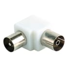 Erard - Adaptateur TV 9.52mm M/F coudé à 90° - nickel