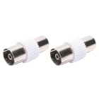 Erard - Kit de 2 Adaptateurs - TV 9 mm M/TV 9.52 F + TV 9.52 mm M/TV 9 mm F - nickel