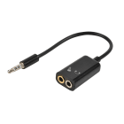 Erard - Adapt Jack 3.5mm M / 2 x Jack 3.5mm F - micro+Casque - 10cm