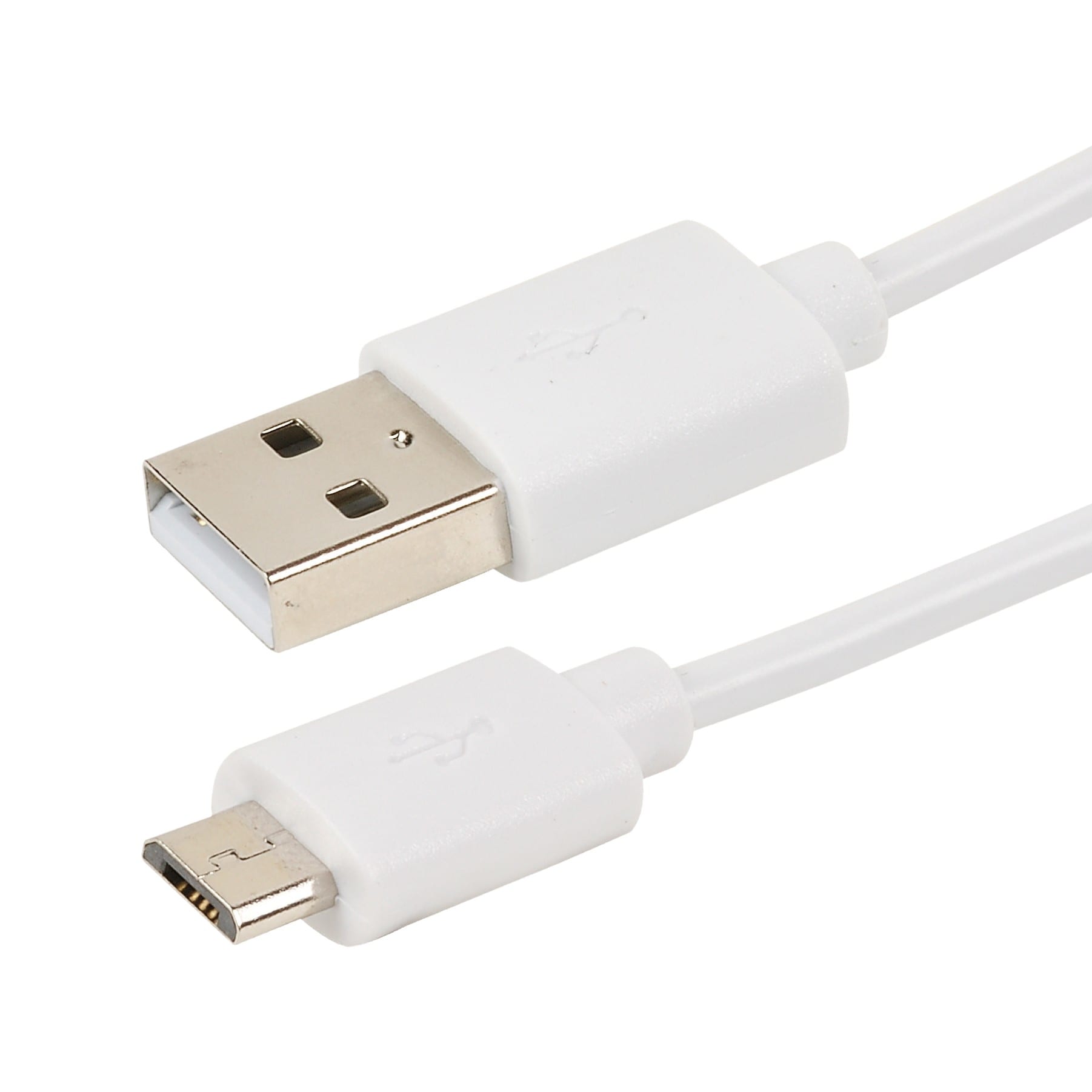 Erard - Cordon USB 2.0 - micro USB M / A M - 2.4A - 480 mbps - blanc - 2m
