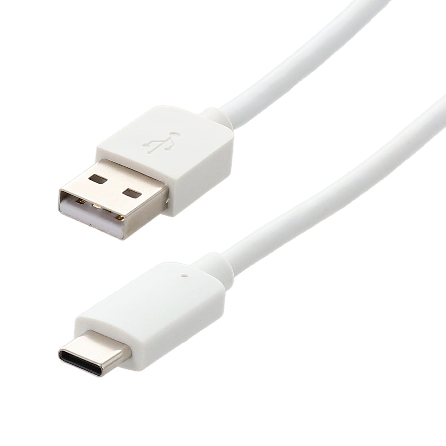 Erard - Cordon USB 2.0 - A M / C M - 3A - 480 mbps - blanc - 3m