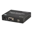 Erard - Extendeur VGA + audio + fonction KVM sur IP - by-pass - 1920x1200p - 120 m