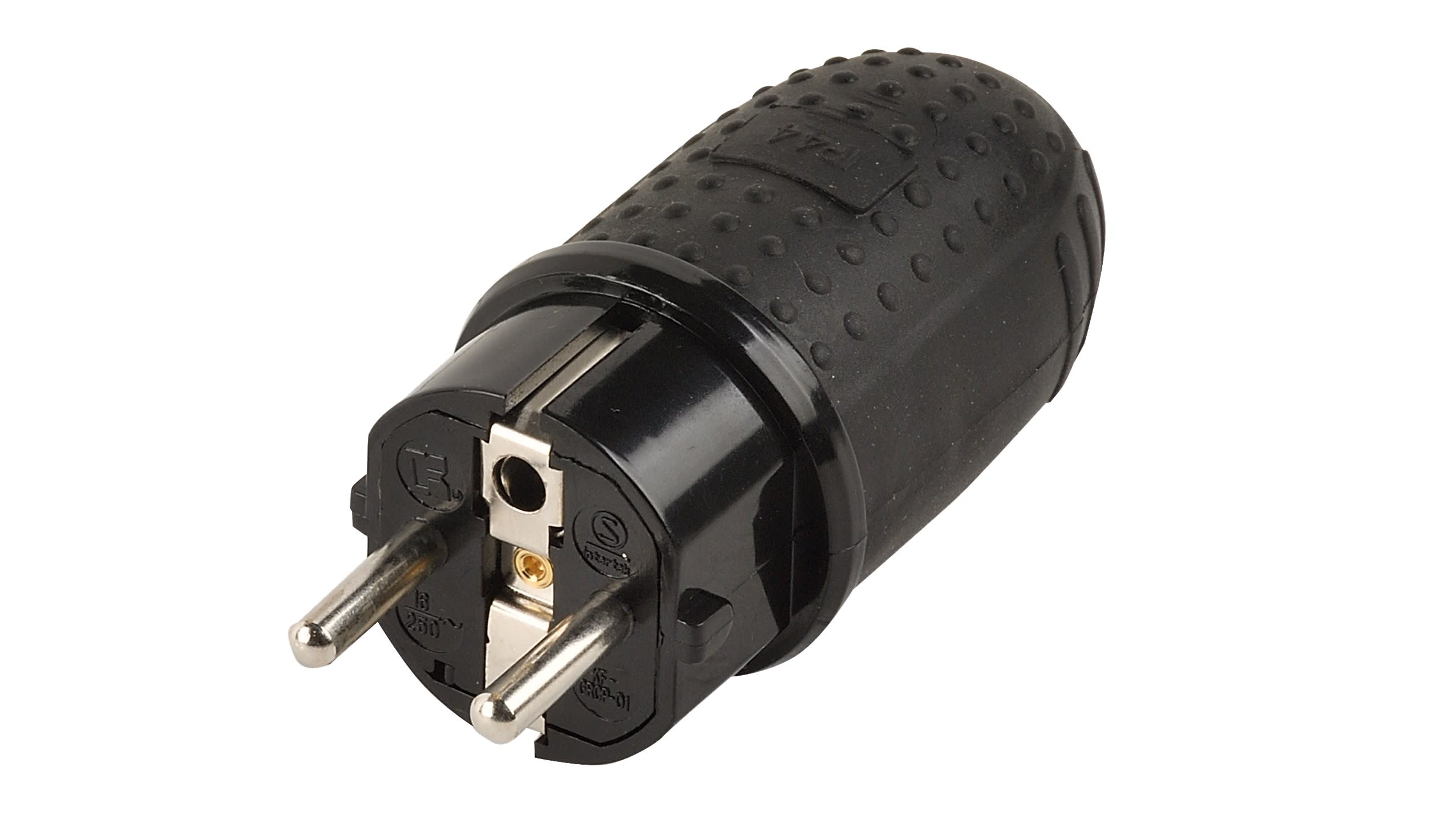 Erard - prise électrique 230V (2 P+T) M - 16A - IP44 - NF - noire - à monter