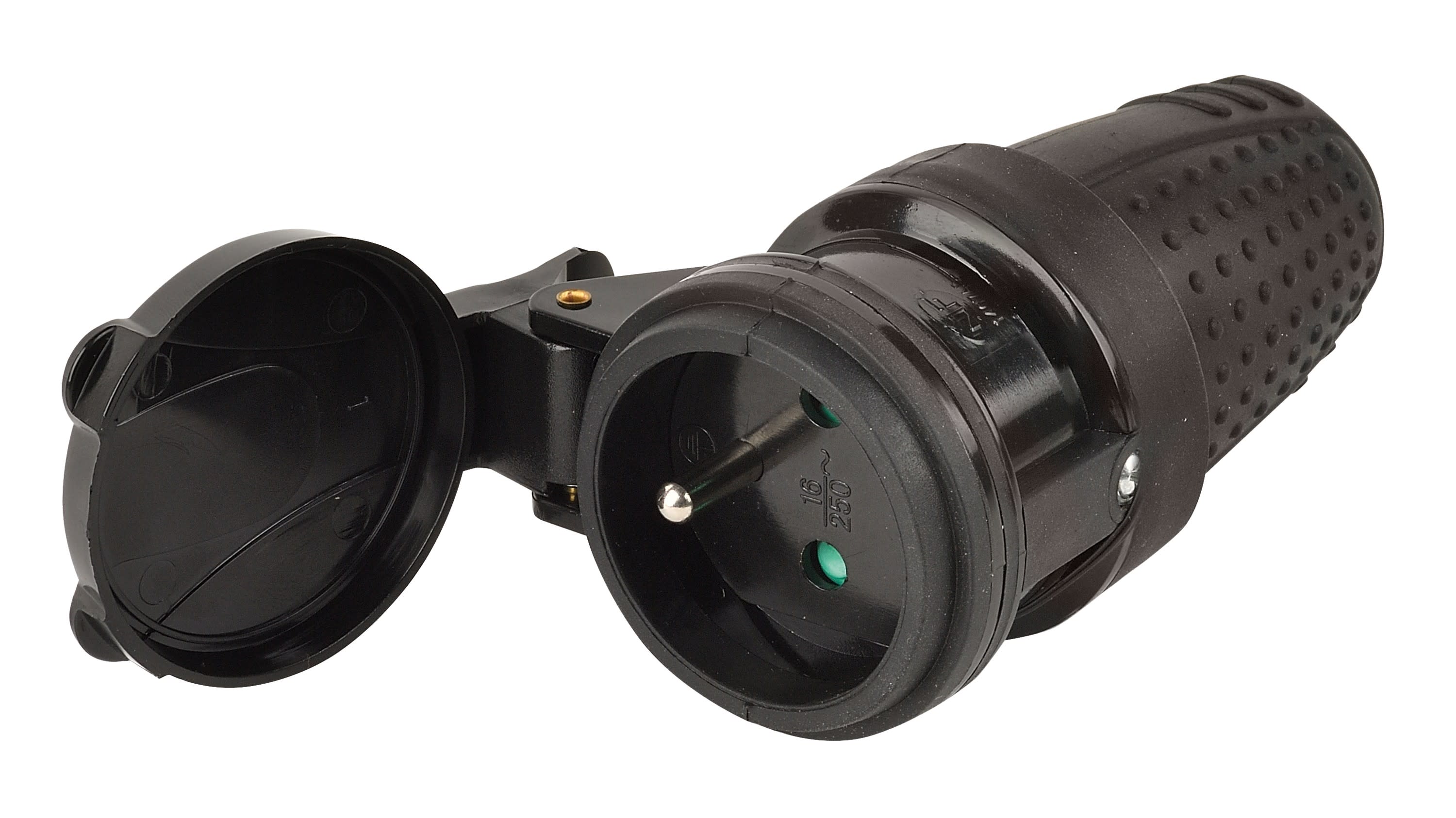 Erard - prises électrique 230V (2 P+T) F - 16A - IP44 - NF - noire - à monter