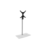 Erard - LUX-UP TILT 1560 L pied TV blanc, orientable de +/- 20°, gestion des câbles.