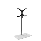 Erard - LUX-UP TILT 1560 XL pied TV blanc, orientable de +/- 20°, gestion des câbles.