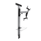 Erard - EXO STAND 400 Support mural alu inclinable & orientable, 1 bras, col cache câble