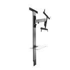 Erard - EXO STAND 600 Support mural alu inclinable & orientable, 1 bras, col cache câble