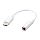 Erard - Adaptateur USB C M vers Jack 3.5MM F - blanc - prises alu - 14cm