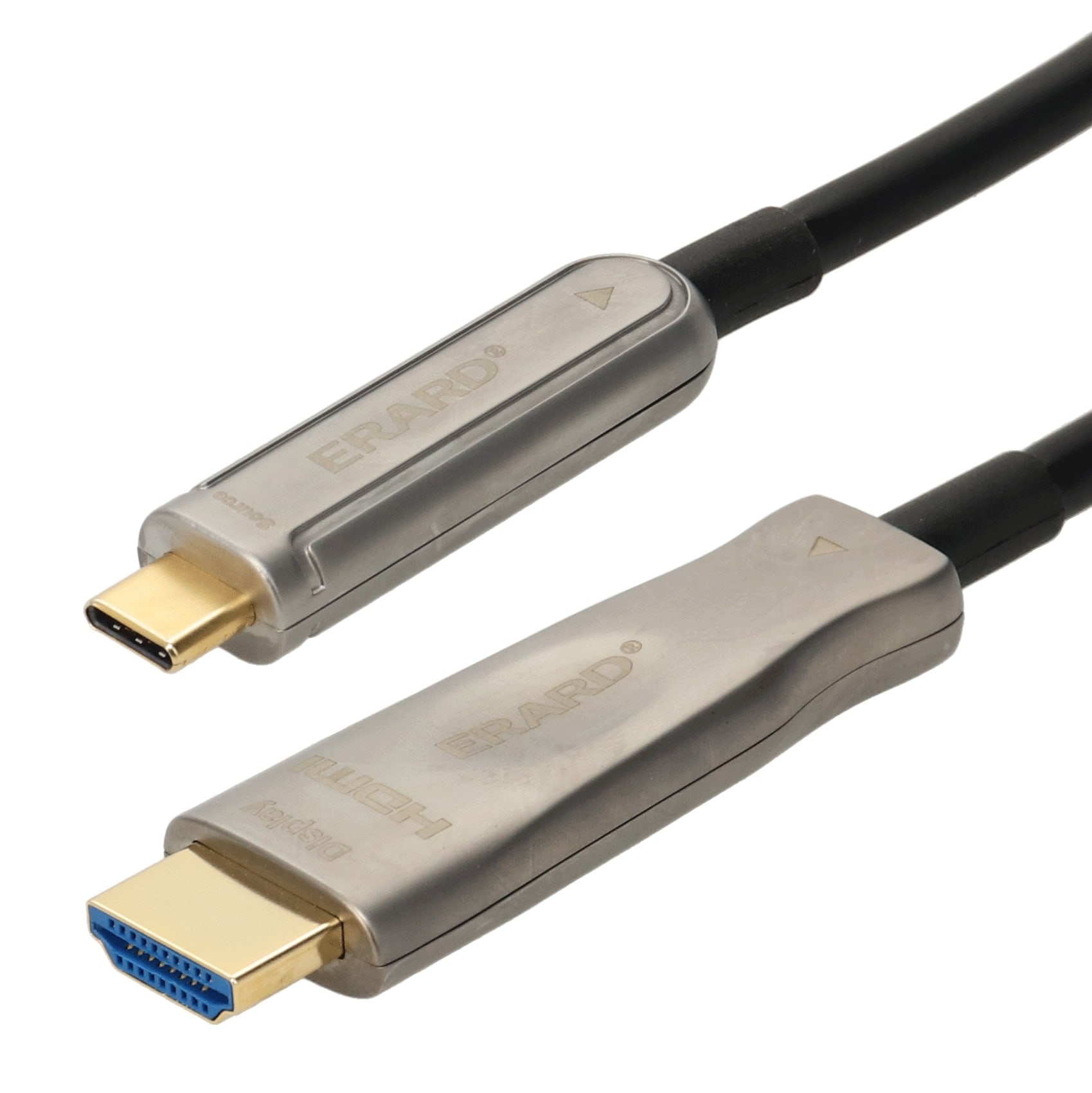 Erard - Cordon-convertisseur AOC - USB C M vers HDMI A M - 4K60ips - p métal - OR - 5m
