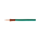 Erard - Câble coaxial vidéo KX6 - multibrins - 75 Ohms - gaine pvc verte 6.1 mm - 500m