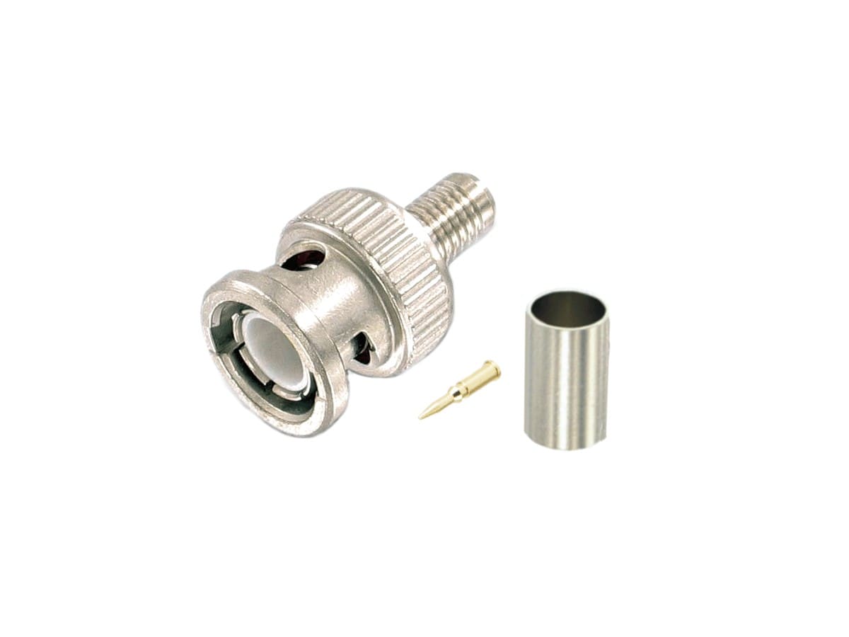 Erard - Prise BNC 6.10 mm M à sertir - pour câbles KX6 - 75 Ohms - nickel
