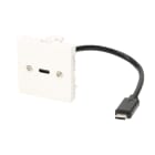 Erard - Plastron câblé 2 modules - USB-C 3.2 gen 1 - obturateur LEGRAND - - 0m20