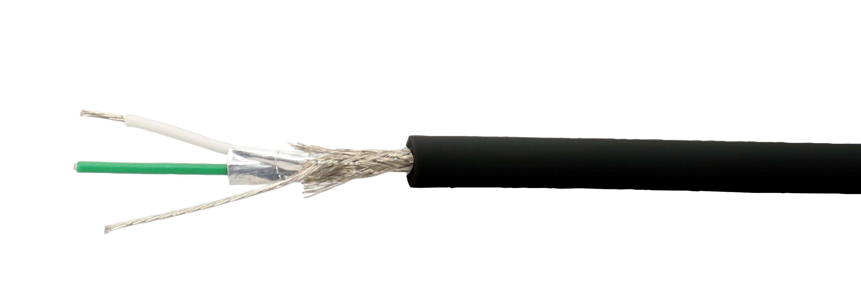 Erard - Câble audio num 1 paire DMX - double blindage - D. 6.3 mm-noir - vendu au mètre