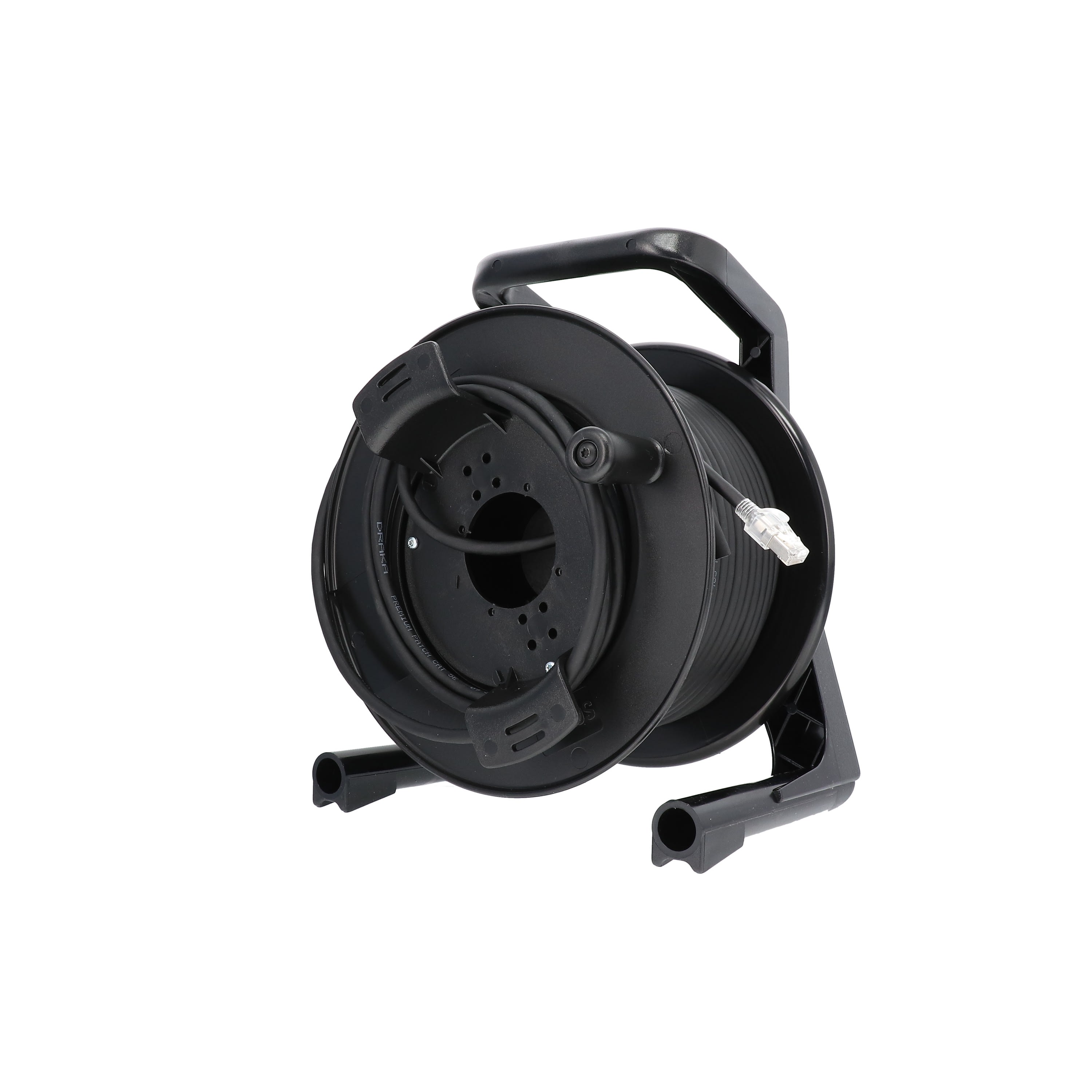 Erard - Enrouleur caoutchouc RJ45 cat 6a S/FTP MM - connecteurs HRS - 100m