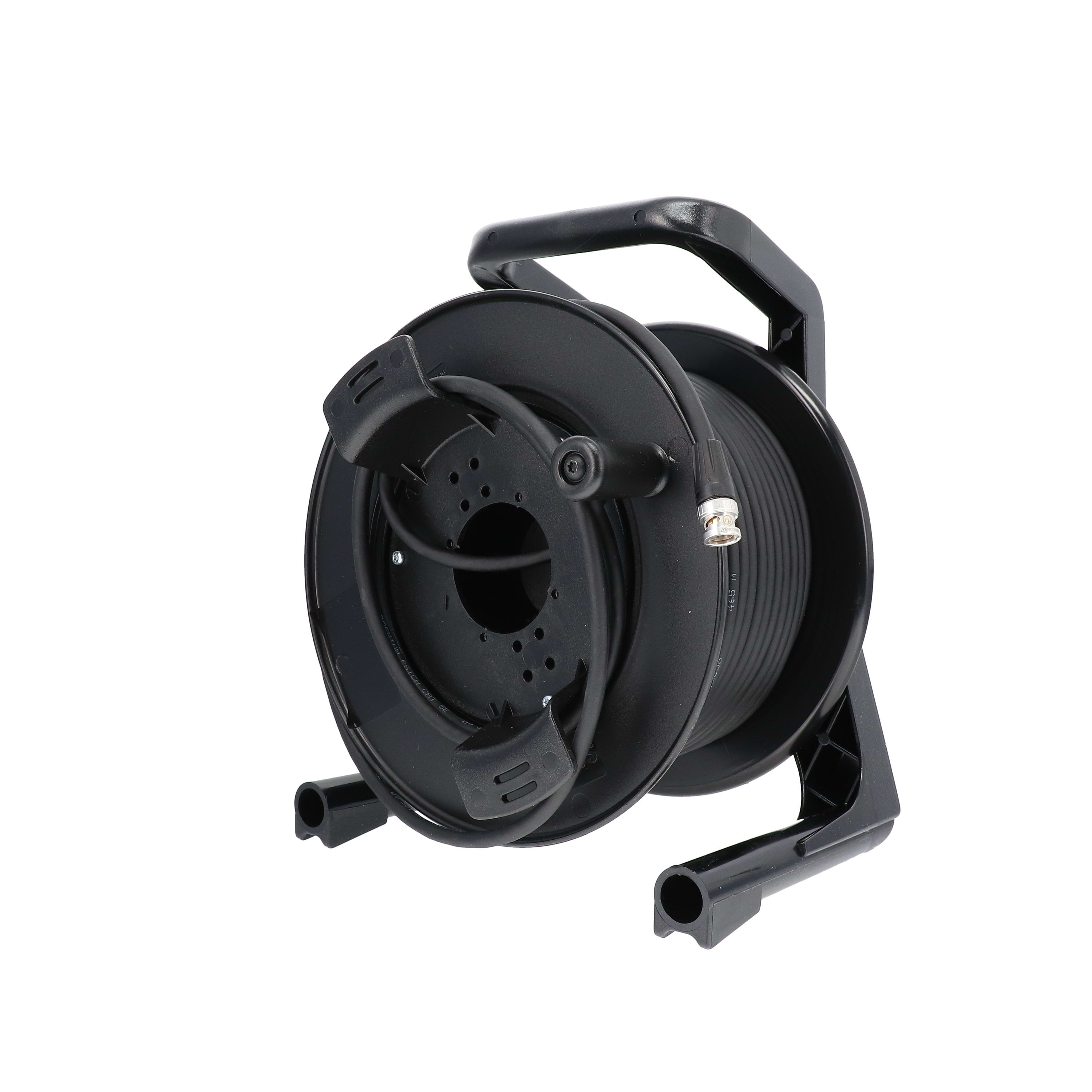 Erard - Enrouleur caoutchouc BNC MM - câble vidéo HD PRO D. 6mm souple - - 50m