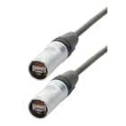 Erard - Cordon RJ45 M/M - cat 7a S/FTP extra souple - connecteurs NEUTRIK -20m