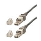 Erard - Cordon RJ45 M/M - cat 6a S/FTP - connecteurs CAD -2m
