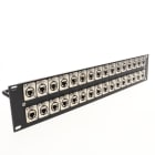 Erard - Panneau de brassage  - acier 1,2mm - 32 embases NEUTRIK Ethercon - 2U - noir