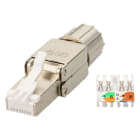 Erard - Prise métal RJ45 blindée CAT6A pour câble de 24 -22AWG - montage sans outil