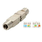 Erard - raccord métal RJ45 blindé CAT6A pour câble de 24 à 22AWG - Montage sans outil