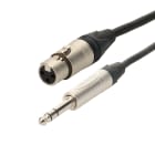 Erard - Cordon XLR 3 broches F / Jack 6.35 stéréo M - connecteurs NEUTRIK - 1m