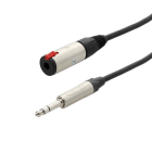 Erard - Cordon Jack 6.35 stéréo - M/F - connecteurs NEUTRIK - 1m