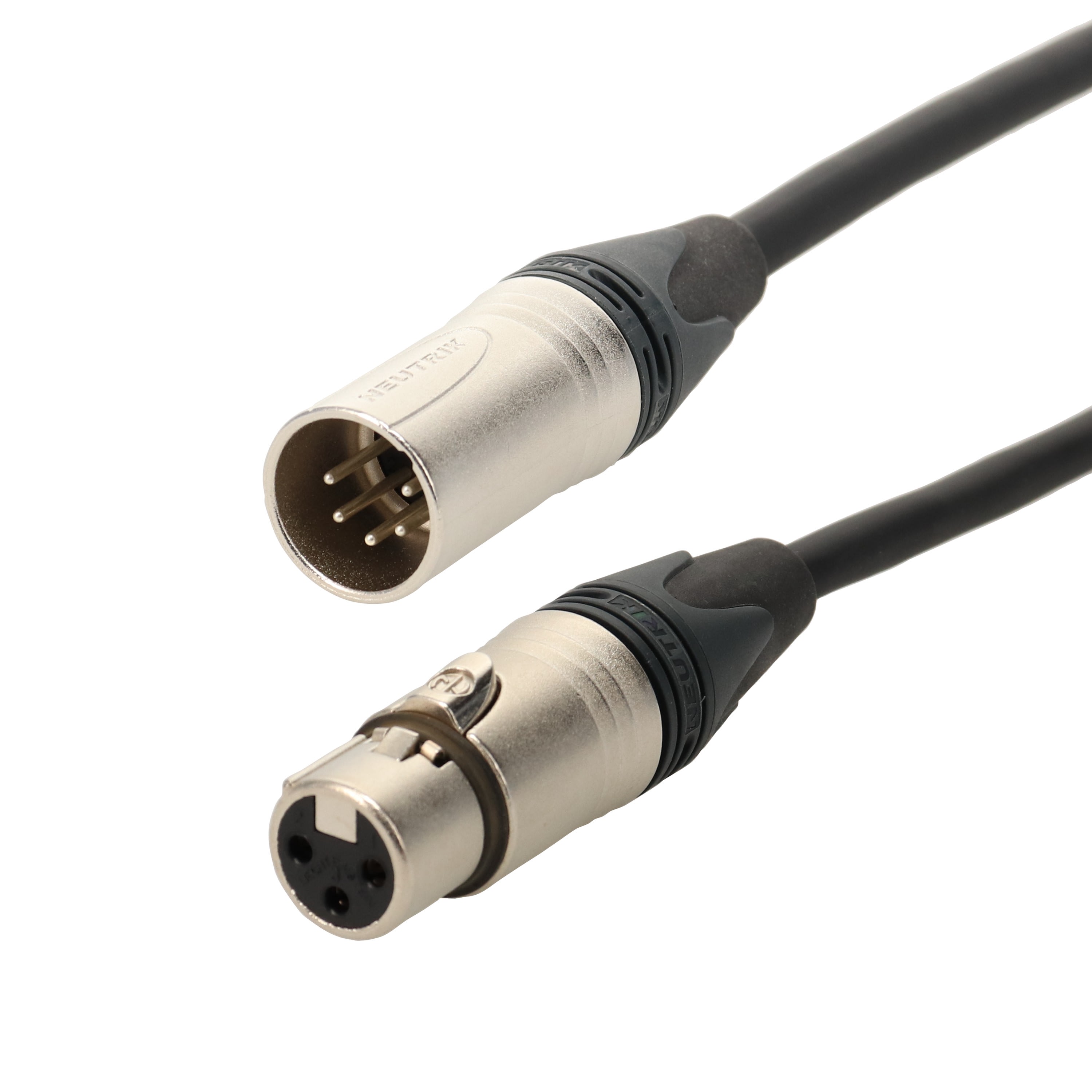 Erard - Cordon XLR 5 broches M / XLR 3 broches F - connecteurs NEUTRIK -  - 2m