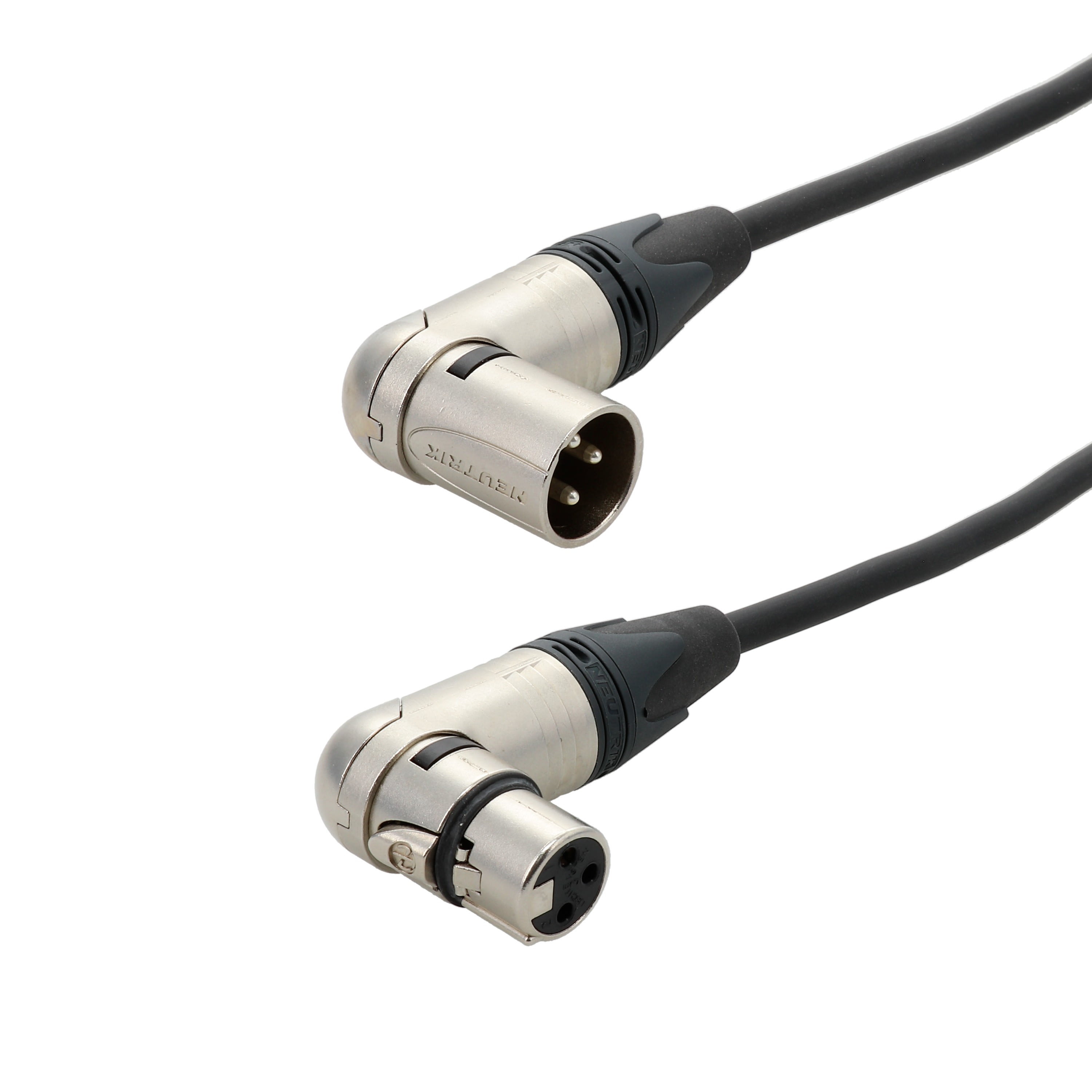 Erard - Cordon XLR 3 broches M/F - connecteurs coudés NEUTRIK - 3m