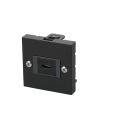 Erard - Plastron USB C 3.2 GEN2 - F/F - Trasersée Keystone - - anthracite