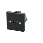 Erard - Plastron 2 modules - HDMI A F/ bornier- Full HD - 45x45 mm - anthracite
