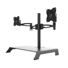 Erard - NEXTIA MD-2 -Support mobile de bureau inclinable & orientable pour 2 moniteurs